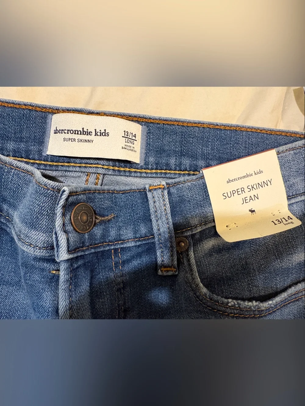 abercrombie kids Distressed Skinny Jeans - Blue